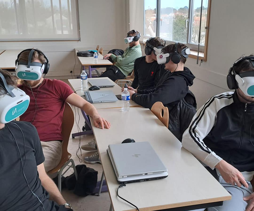 L'iA avec des casques en réalité virtuelle